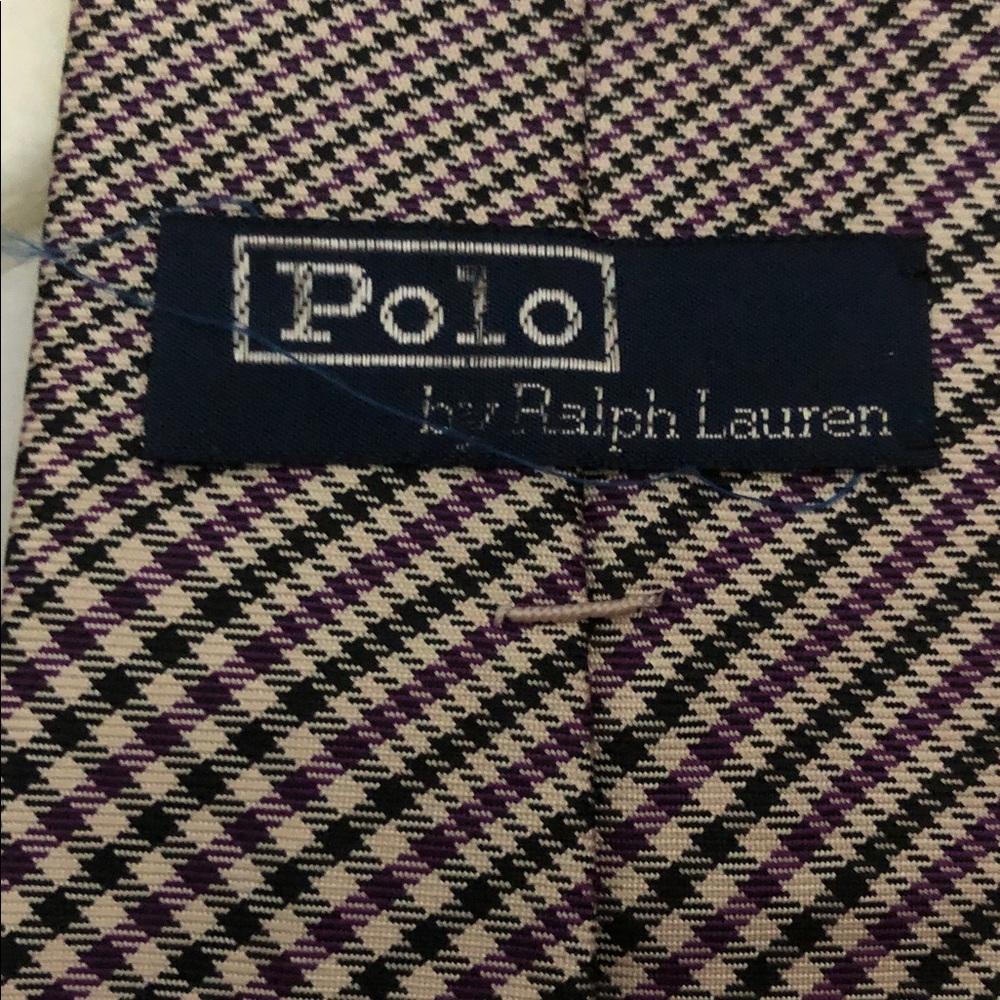 Vtg polo silk tie
